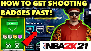 NBA 2K21 NEXT GEN - HOW TO GET SHOOTING BADGES FAST! (MyCareer Tips: #2)