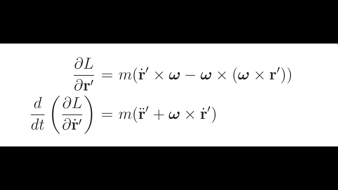 Lagrangian and Coordinate change: Coriolis and Centrifugal