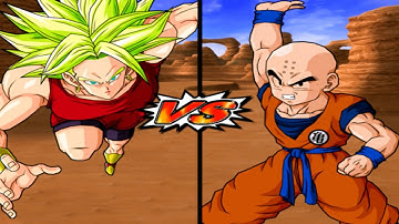 KALE (SUPER SAIYAN) VS KRILLIN (Turtle Logo no Heavy Clothing) Dragon Ball Z: Budokai Tenkaichi 3