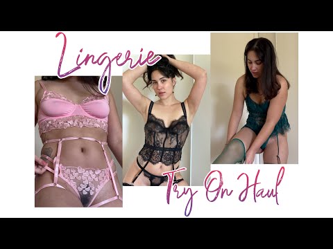 Hot Lace and Garter Belt Lingerie Try on Haul from Romwe