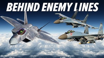 F-22 Raptor Disrupting Enemy Operations Deep Behind Enemy Lines | DCS World