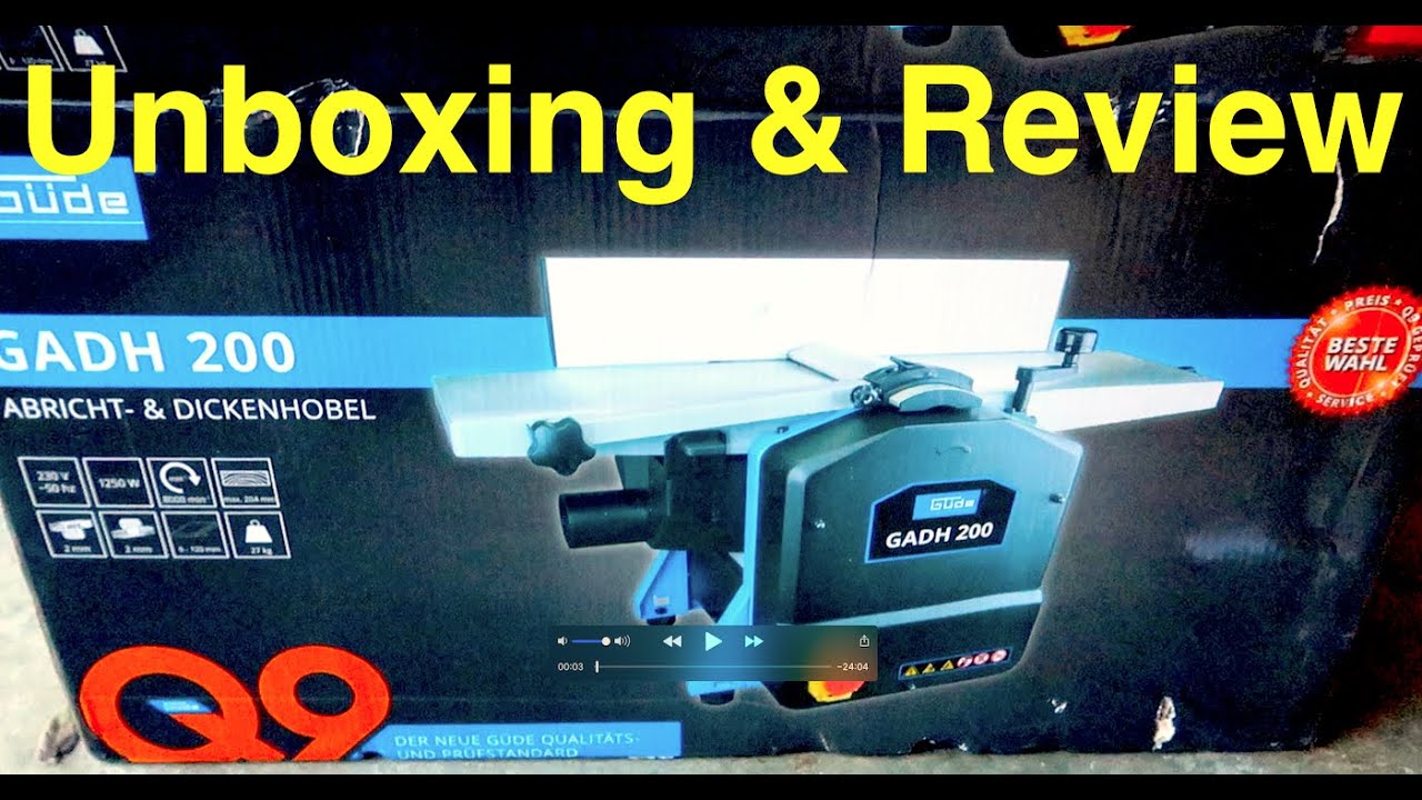 ✔︎ Güde GADH 200 Abricht- und Dickenhobel  ★Unboxing & Review★ - Vlog #4