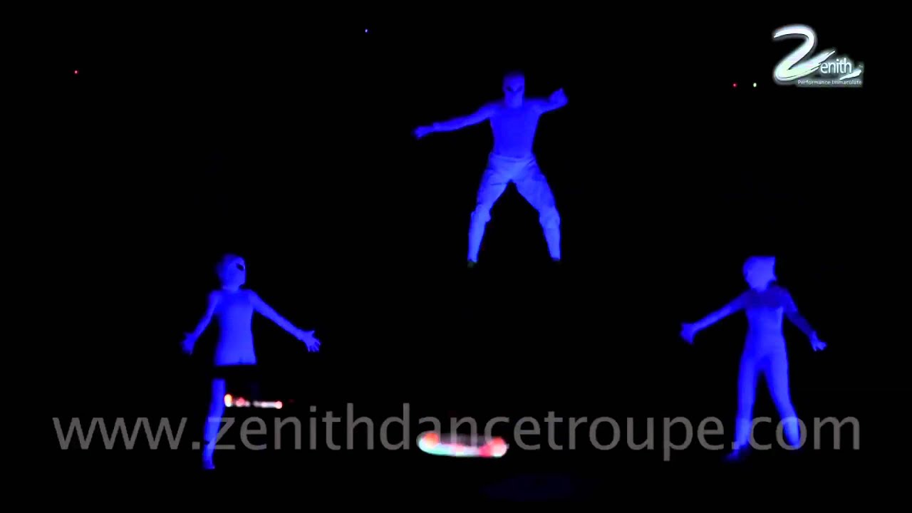 Blacklight UV Act  Performance Zenith Dance Institute New Delhi Mumbai India