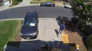 Table Saw Kickback Accident Caught on Nest Camera.Watch and Learn From My Mistake.Expand for details
