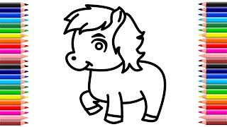Dibujo de Unicornio | Como dibujar un unicornio facil
