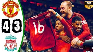 Manchester United vs Liverpool 4 - 3 All Goals &Highlights 🔥🔥 #football #vibe