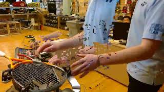 Time Lapse: How to String a Dunlop Tour Elite Squash Racquet Joe Samson