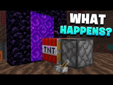 Minecraft TNT in Nether Portal? ?