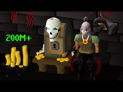 My pure ironman made 200,000,000 GP in Bounty Hunter