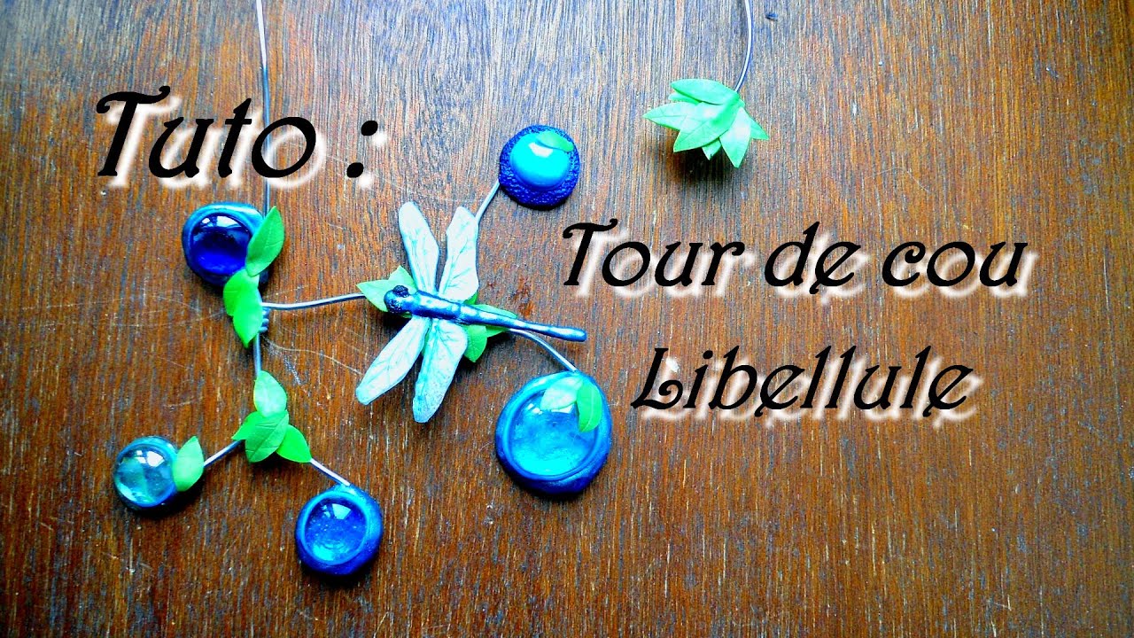 [Tuto fimo] Le tour de cou Libellule - YouTube