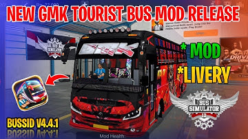 New Zedastra GMK Bus Mod Tamil | Bus Simulator Indonesia | GMK Tourist Bus Livery In Bussid #gmk