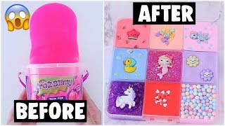 EXTREME STORE BOUGHT SLIME PALETTE MAKEOVERS *fixing my slime into 9 different slimes*