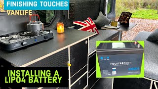 Installing a 230AH LiPo4 Lithium Battery in my Van.