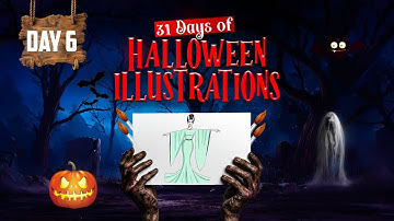 SHE is the BRIDE!!!! Day SIX- 31 Days of Halloween Illustrations