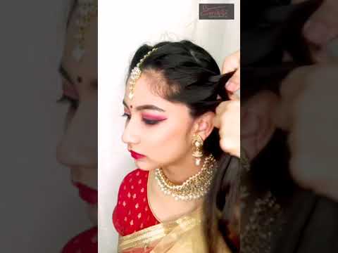 Indian Classical Dance Hair Tutorial | Bharatanatyam Dance - YouTube