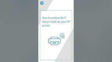 How to restore Wi-Fi setup mode on your HP printer #shorts