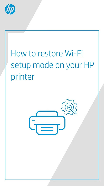 How to restore Wi-Fi setup mode on your HP printer #shorts