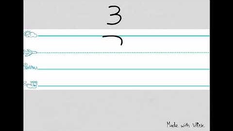 How to write the number 3