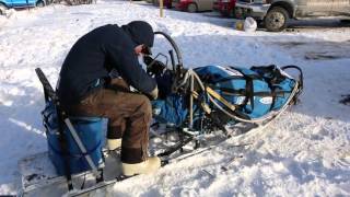 The parts of an Iditarod racing sled