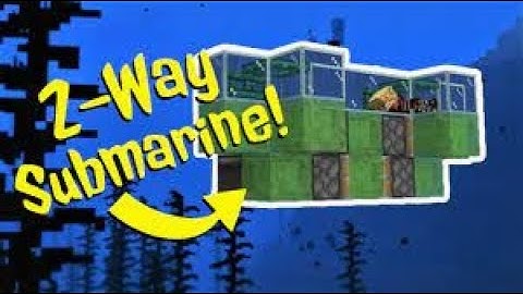Minecraft: SIMPLE 2 WAY Submarine FLYING MACHINE tutorial for JAVA 1.18 .1+