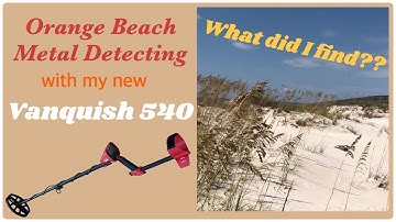 METAL DETECTING AT ORANGE BEACH | VANQUISH 540