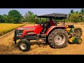 Mahindra arjun novo 605 di tractor goes to bharat baler vaigol roll performance @Mohantractorslife