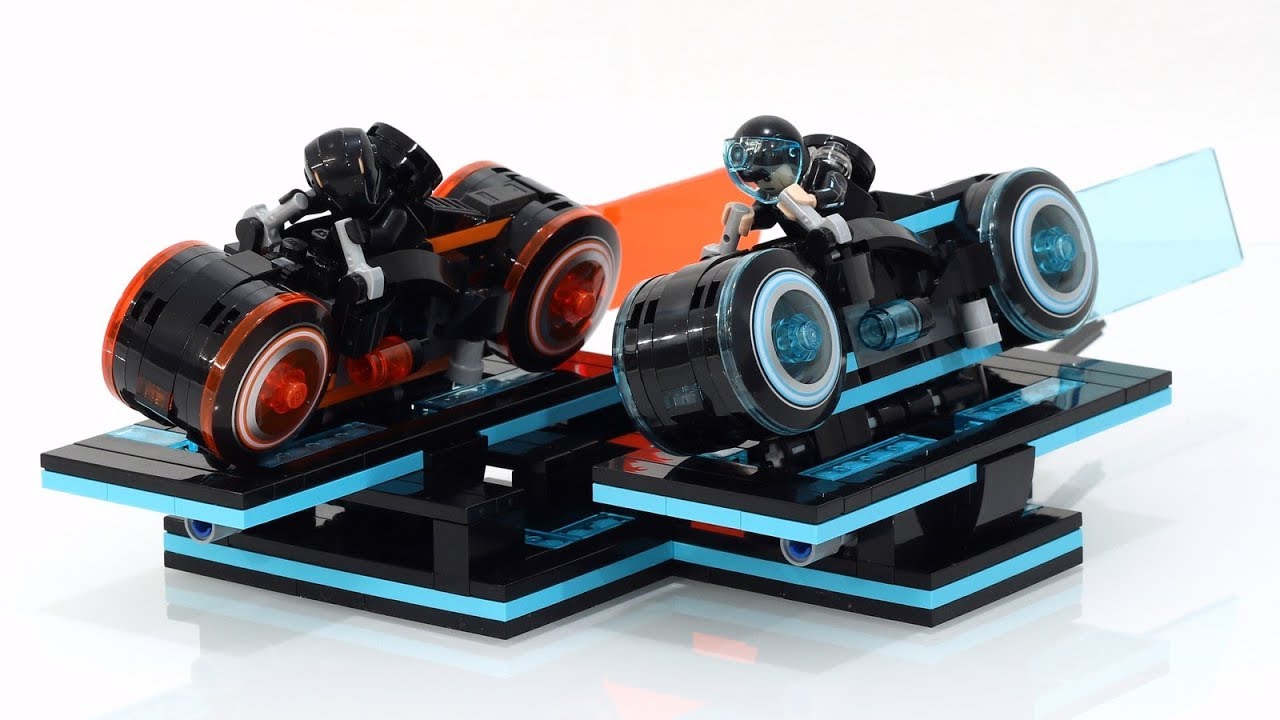 Custom LEGO TRON: Legacy Action Stand - YouTube