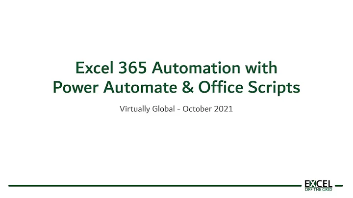 44 - Excel 365 Automation with Power Automate & Of...