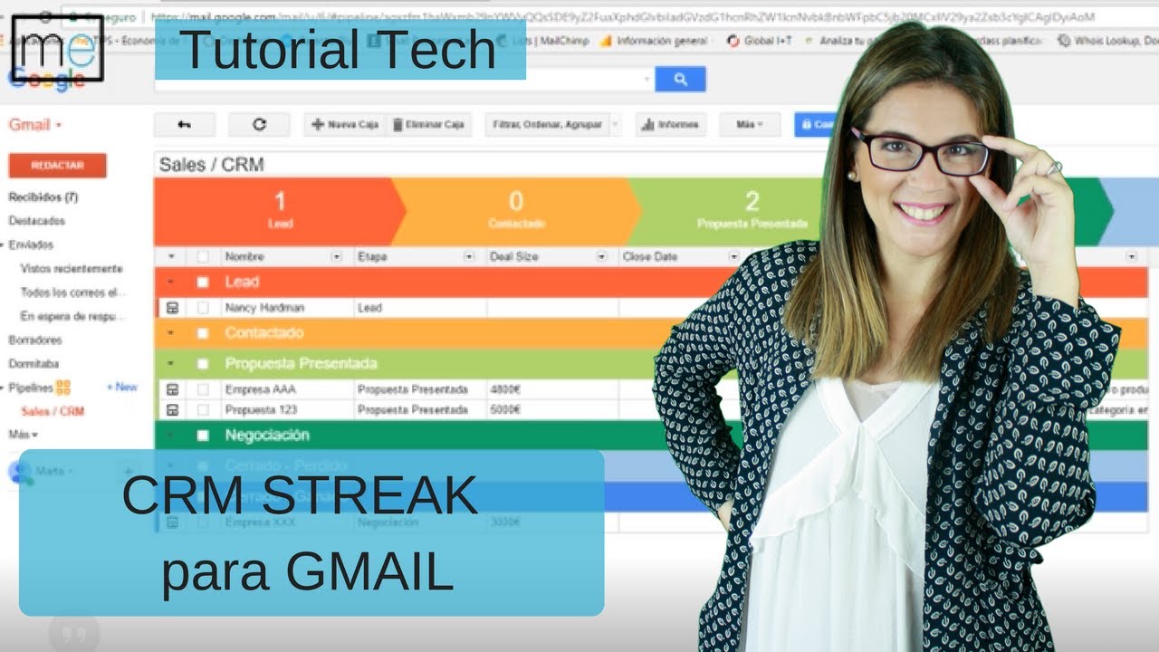 Cómo utilizar el CRM para GMAIL, Streak. CRM para pequeñas empresas