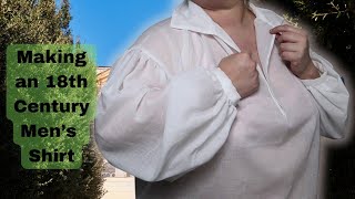 I Made a Regency Mens Shirt Using a FREE Tutorial! 18th Century Historical Sewing