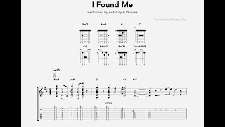 I found me guitar chords - anti-lilly ...