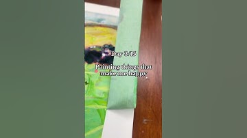 Thumbnail of Little house on the prairie #arttok #painting #artreveal #tapepeel #asmr #mixedmedia