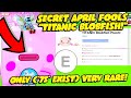 WE GOT THE *NEWEST TITANIC BLOBFISH!* (SECRET TITANIC HIDDEN in April FOOLS UPDATE!) &amp; HUGE ERROR...