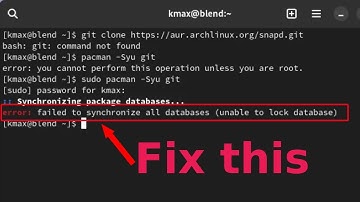 Failed to synchronize all database | Unable to lock database #linuxsystem #opensource #tutorial