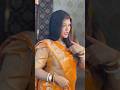 Expression Queen in Saree 👑🧡 | #shortsfeed #viralshorts