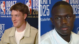 Kon Knueppel and Khaman Maluach speak to media ahead of 2025 NBA Draft