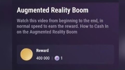 Augmented Reality boom TapSwap code