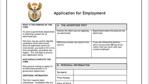Filling in the Z83 form correctly!