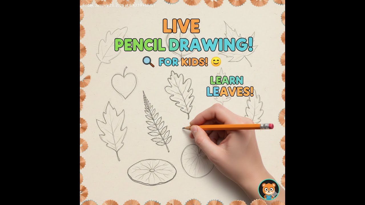 Live Drawing for Kids | Easy Drawing | Art Class for Children - YouTube