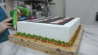 Cake with picture#vanillaspongecake#cakedecoration#cakedesign#trendingvideo#cake
