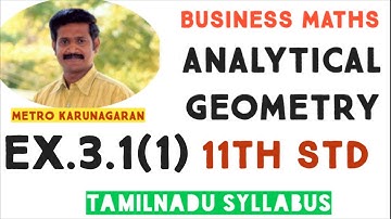 11th Std BM Ex.3.1(1) Find the locus of a point which is equidistant from (1,3) and x axis