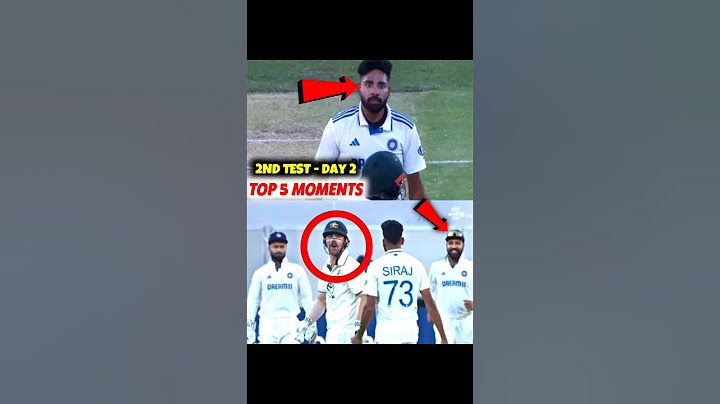 IND vs AUS 2nd Test - Day 2 के TOP 5 Moments 🔥