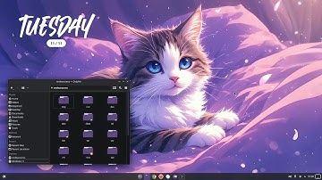 KDE Plasma Customization | Purple Breeze (Default Theme Makeover)