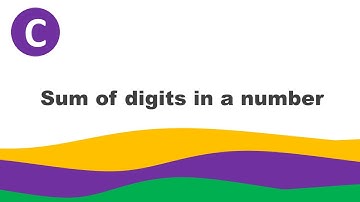 C Series: Sum of digits of a given number
