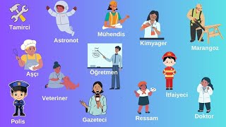 List of Professions / Job Names in Turkish For Beginners.