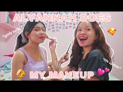 ALYANNAH DOES MY MAKEUP + Q AND A VLOG l gratchieey