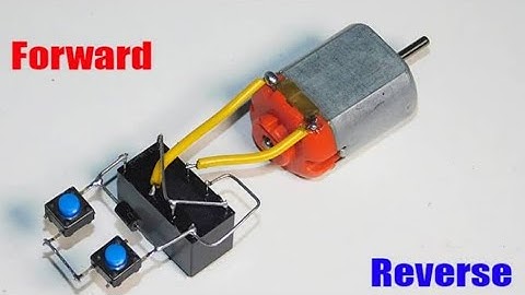 DC motor forward/reverse operation using relay