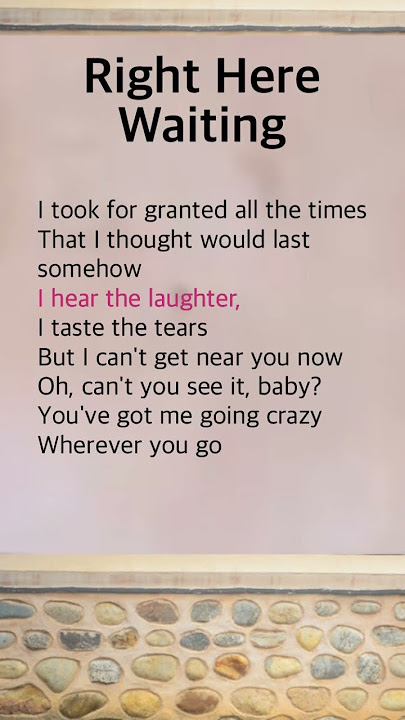 Right Here Waiting | Richard Marx