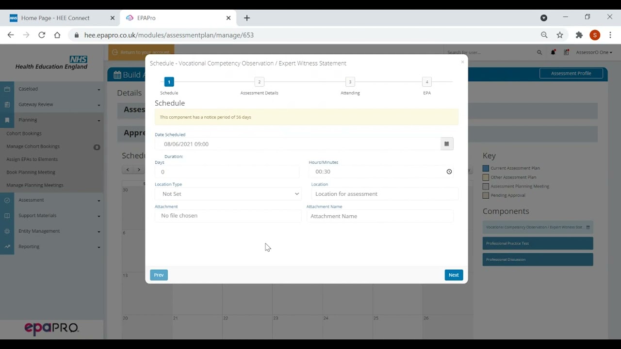 EPA Pro training for assessors (2021)
