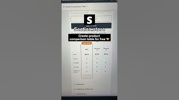 Easily create product comparison table for free 💸🫡